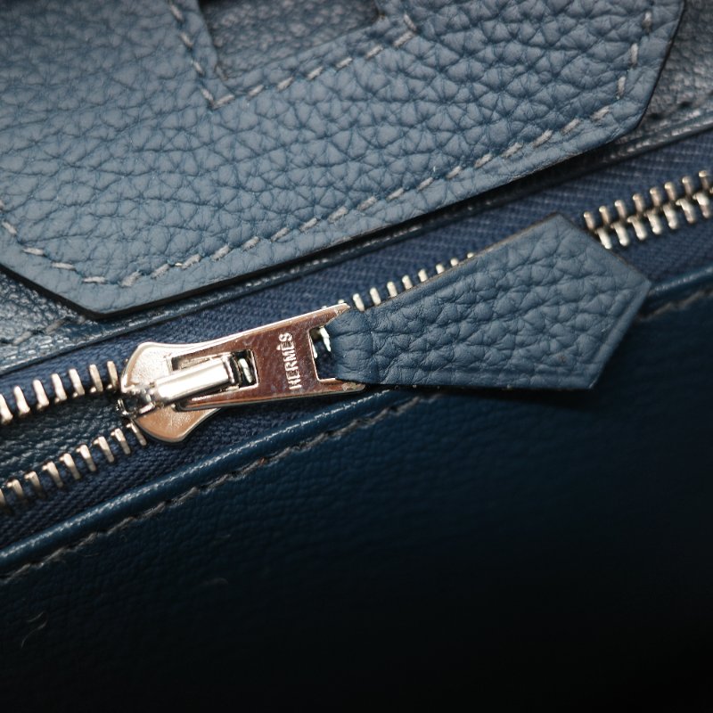 (全新品🌟)Hermès 愛馬仕 Birkin 25 普魯士藍 Togo 小牛皮 銀扣 手提包 柏金包 W 刻-25