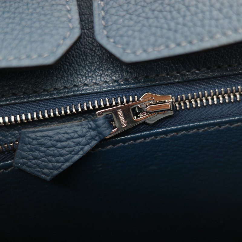 (全新品🌟)Hermès 愛馬仕 Birkin 25 普魯士藍 Togo 小牛皮 銀扣 手提包 柏金包 W 刻-26