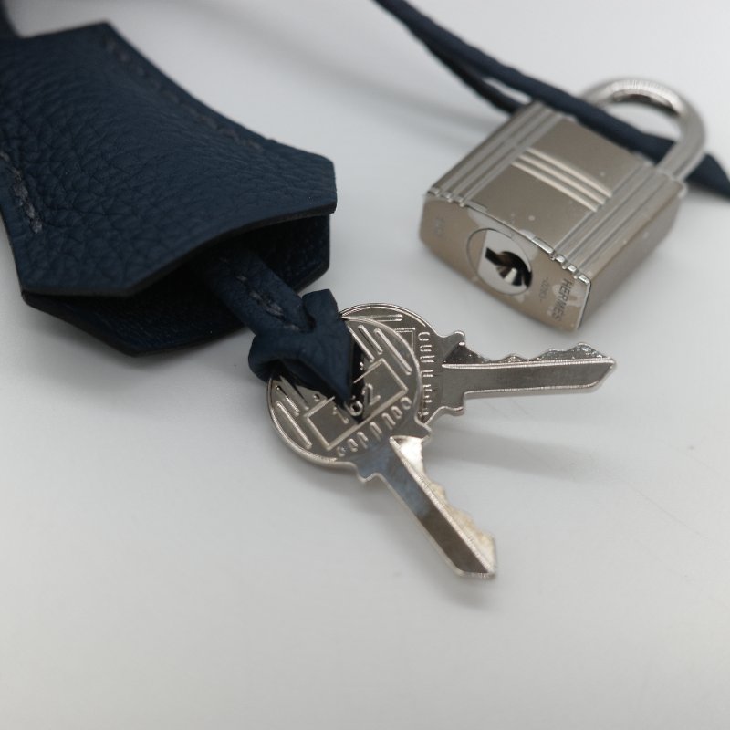 (全新品🌟)Hermès 愛馬仕 Birkin 25 普魯士藍 Togo 小牛皮 銀扣 手提包 柏金包 W 刻-29