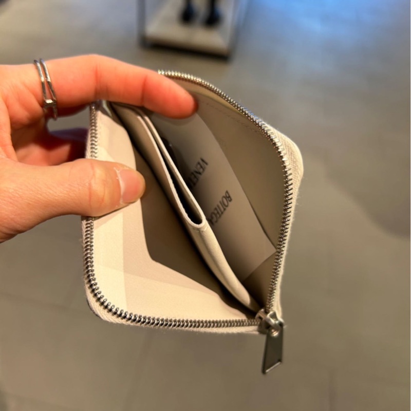 BOTTEGA VENETA 編織格紋拉鍊零錢卡包-5