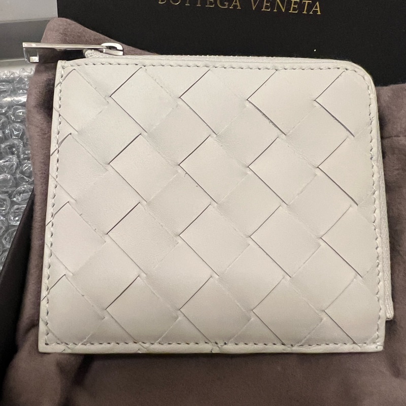BOTTEGA VENETA 編織格紋拉鍊零錢卡包-5