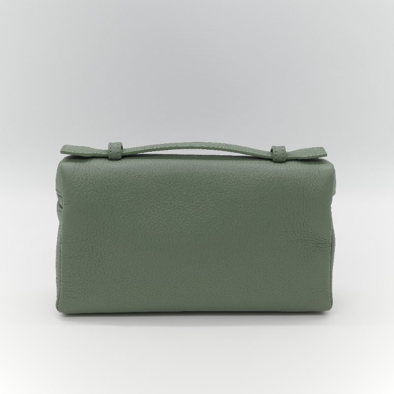 (全套全配♥️)Loro Piana Extra Pocket L19 綠色 小牛皮 手提包 斜背包 化妝包-4