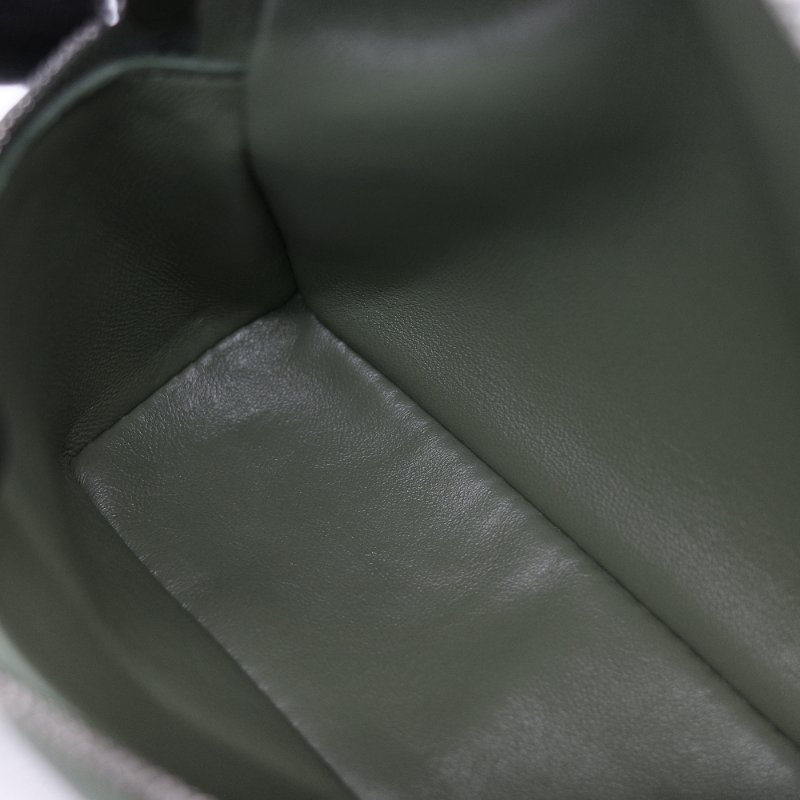 (全套全配♥️)Loro Piana Extra Pocket L19 綠色 小牛皮 手提包 斜背包 化妝包-13