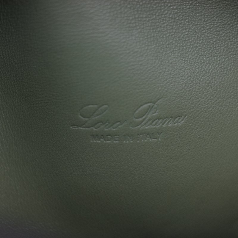 (全套全配♥️)Loro Piana Extra Pocket L19 綠色 小牛皮 手提包 斜背包 化妝包-15