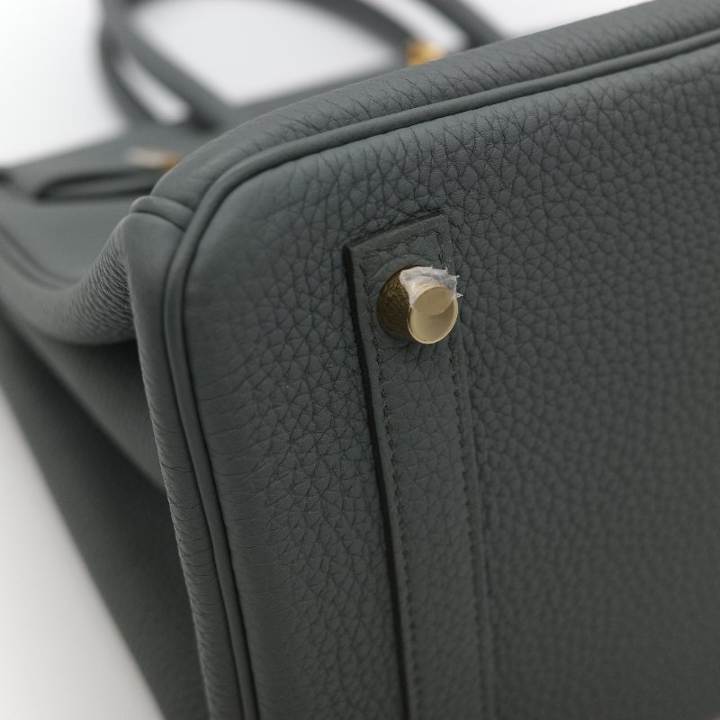 Hermès 愛馬仕 Birkin 30 杏仁綠 金釦 Togo 牛皮 手提 鉑金包 D 刻-8