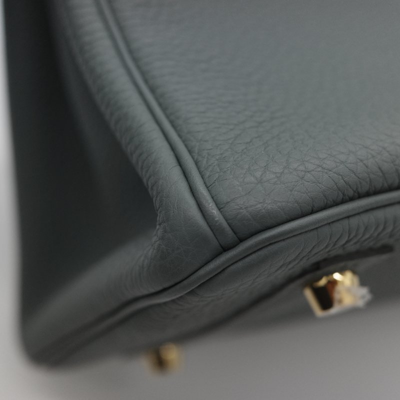 Hermès 愛馬仕 Birkin 30 杏仁綠 金釦 Togo 牛皮 手提 鉑金包 D 刻-10