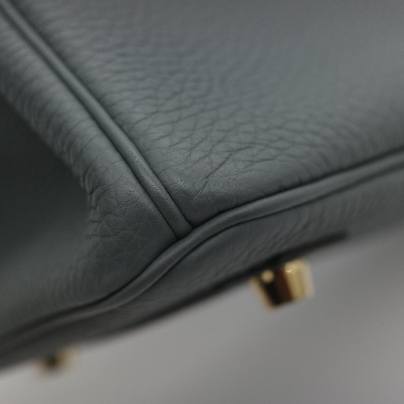 Hermès 愛馬仕 Birkin 30 杏仁綠 金釦 Togo 牛皮 手提 鉑金包 D 刻-11