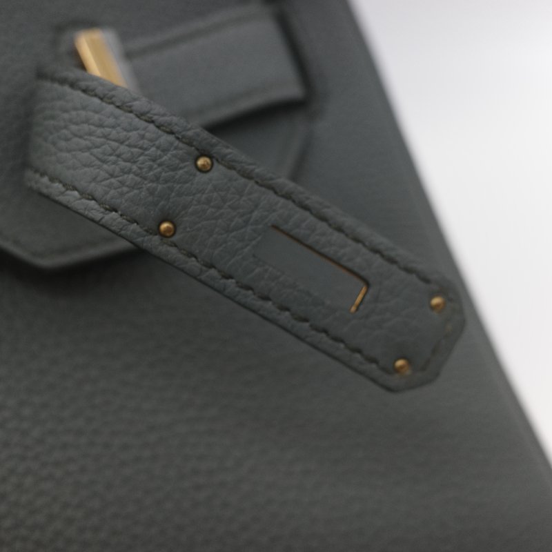 Hermès 愛馬仕 Birkin 30 杏仁綠 金釦 Togo 牛皮 手提 鉑金包 D 刻-18