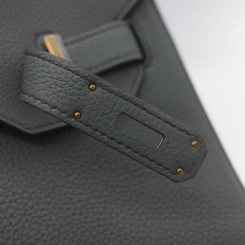 Hermès 愛馬仕 Birkin 30 杏仁綠 金釦 Togo 牛皮 手提 鉑金包 D 刻-19