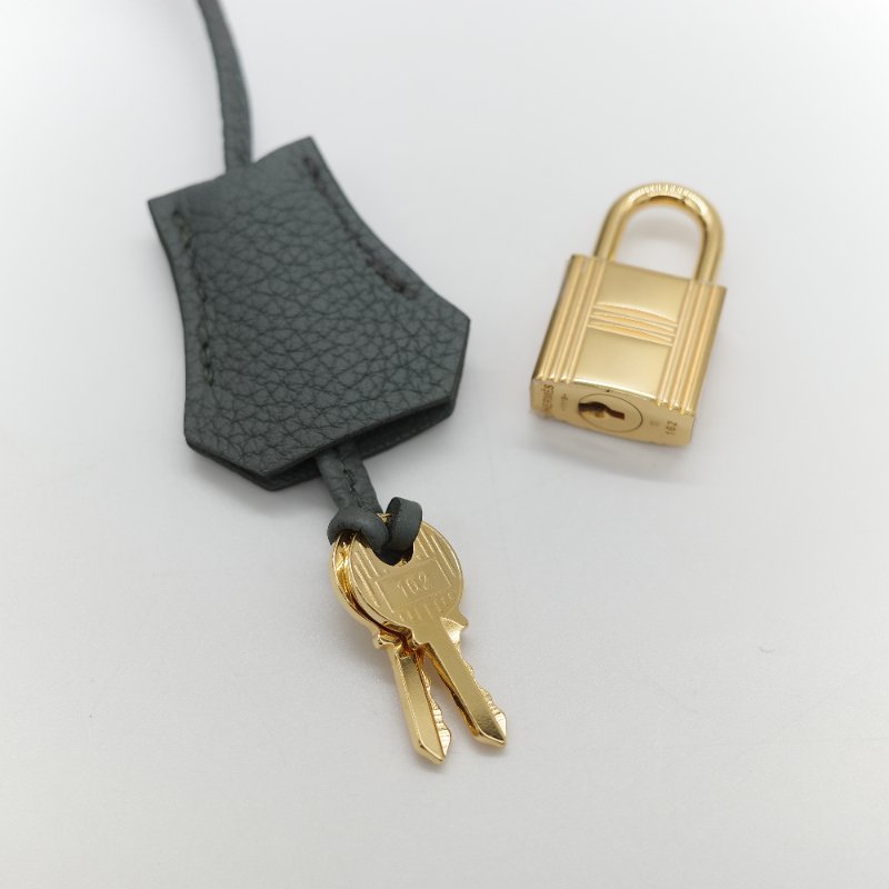 Hermès 愛馬仕 Birkin 30 杏仁綠 金釦 Togo 牛皮 手提 鉑金包 D 刻-29