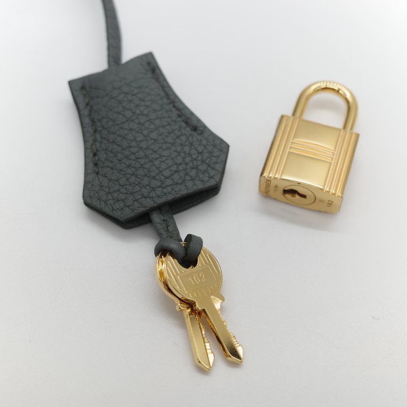 Hermès 愛馬仕 Birkin 30 杏仁綠 金釦 Togo 牛皮 手提 鉑金包 D 刻-30