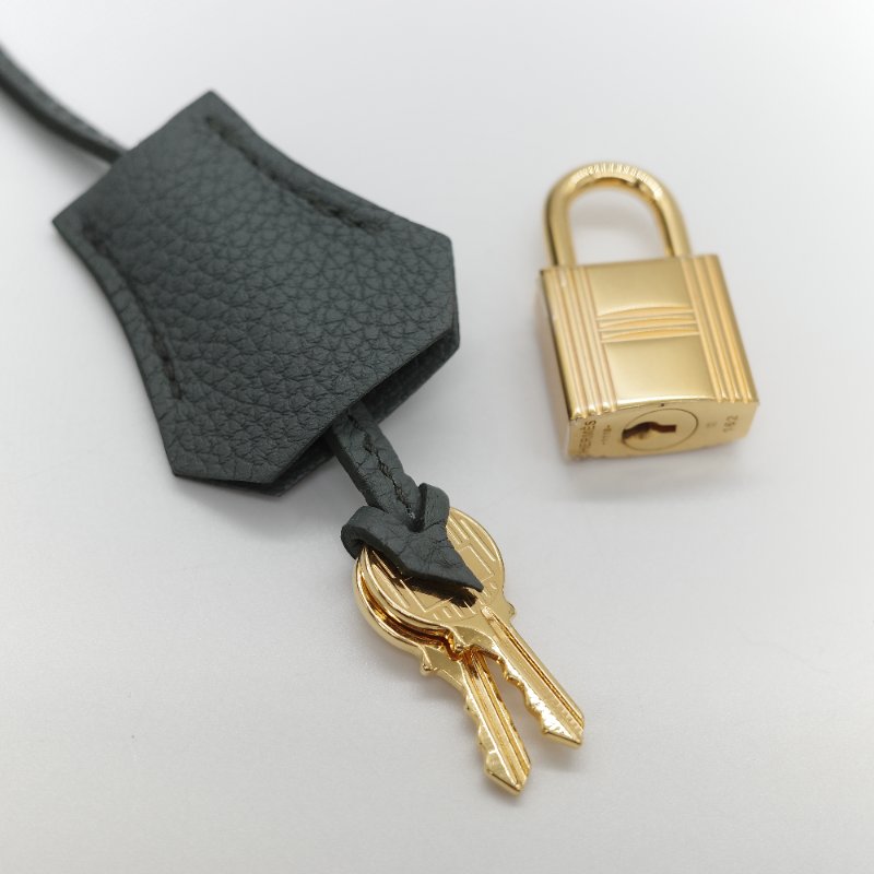 Hermès 愛馬仕 Birkin 30 杏仁綠 金釦 Togo 牛皮 手提 鉑金包 D 刻-32