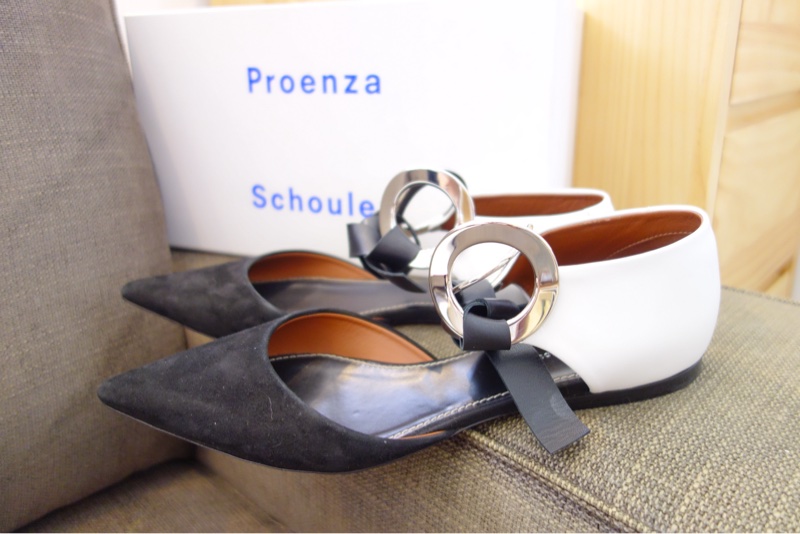 Proenza Schouler PS 綁帶平底鞋 EU40-1