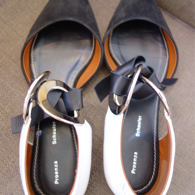 Proenza Schouler PS 綁帶平底鞋 EU40-7