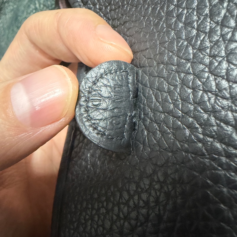 HERMES MINI EVELYNE 黑銀 全配-3