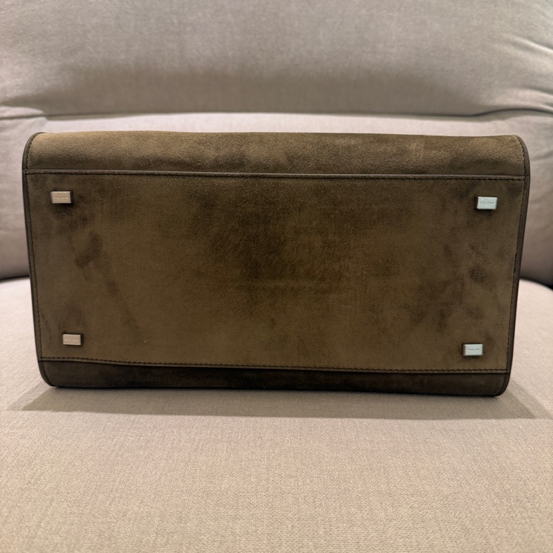 The Row Margaux 12 in Nut Brown Suede-2