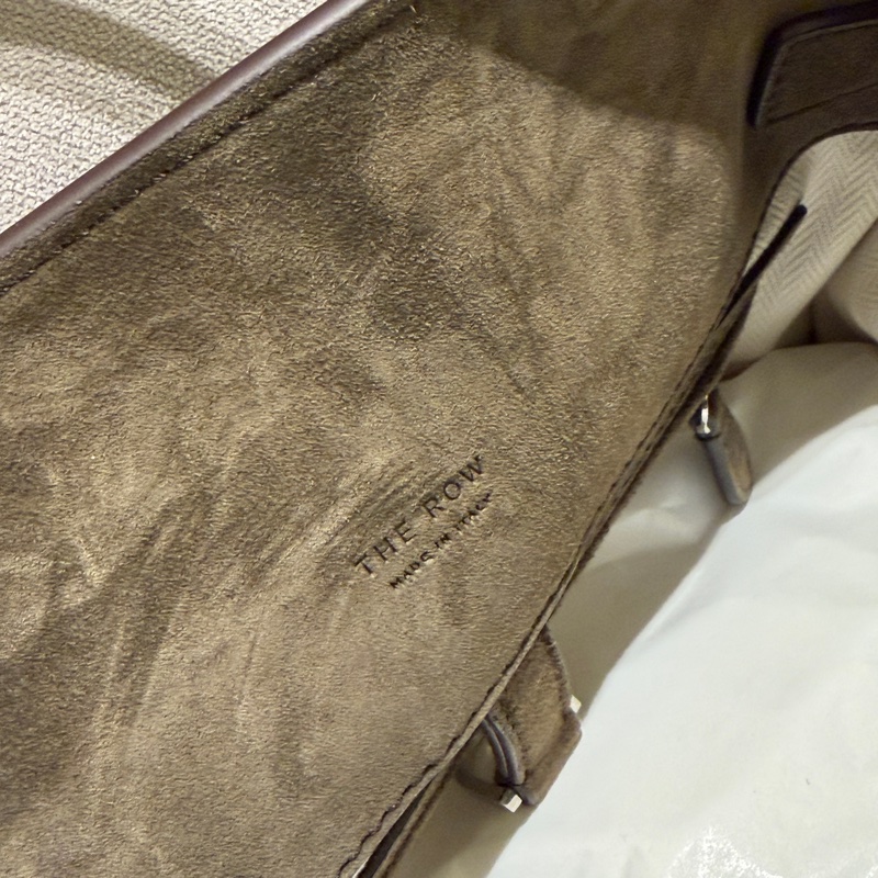 The Row Margaux 12 in Nut Brown Suede-6