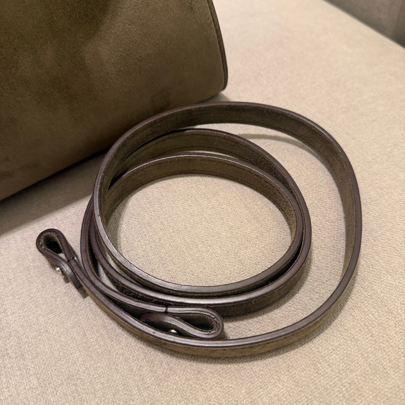 The Row Margaux 12 in Nut Brown Suede-14