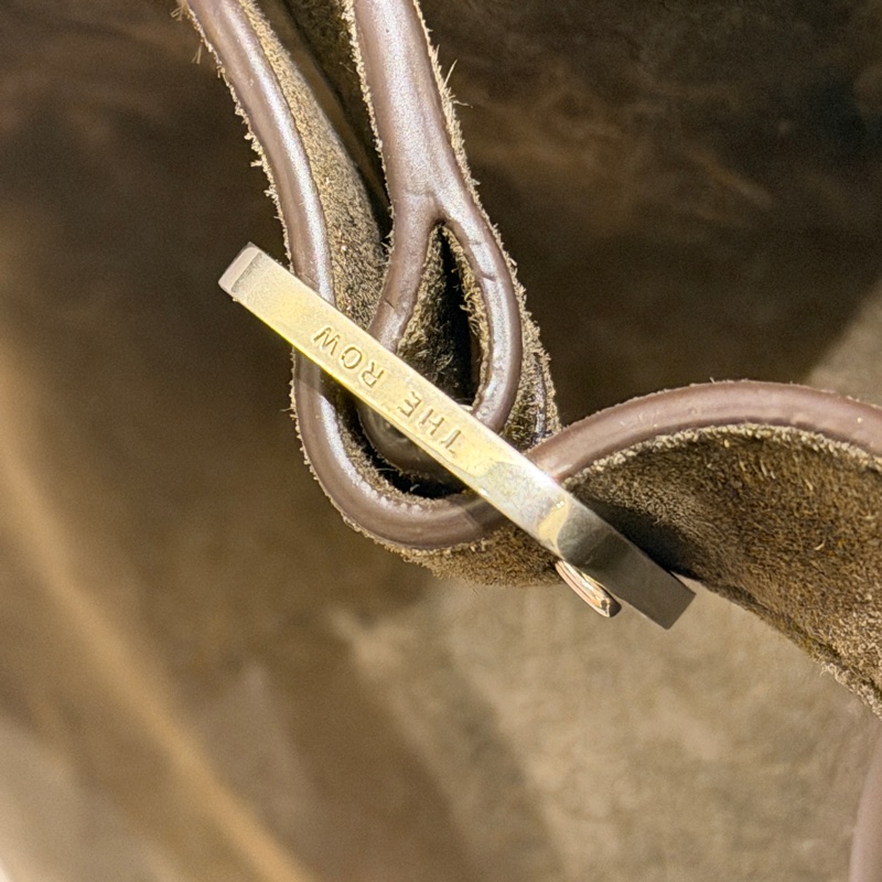 The Row Margaux 12 in Nut Brown Suede-15