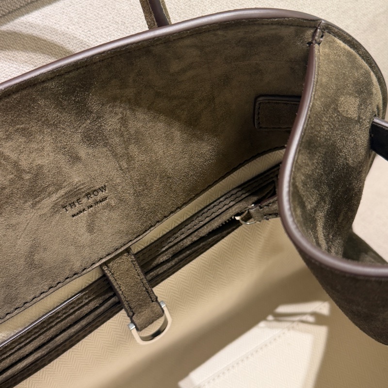 The Row Margaux 12 in Nut Brown Suede-17