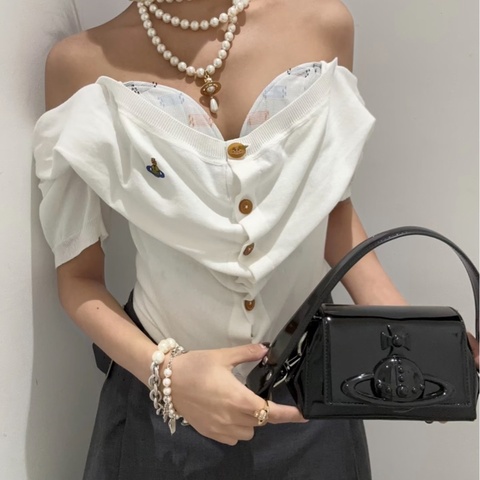 【Nana女孩看過來🖤朋克主義🤘🏻全網稀有】Vivienne Westwood 西太后 HAZEL 手提｜斜揹｜單肩包 中號 黑色