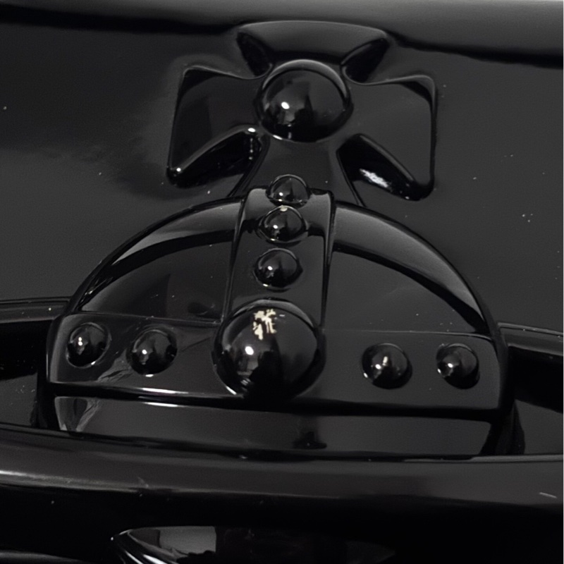 【Nana女孩看過來🖤朋克主義🤘🏻全網稀有】Vivienne Westwood 西太后 HAZEL 手提|斜揹|單肩包 中號 黑色-7