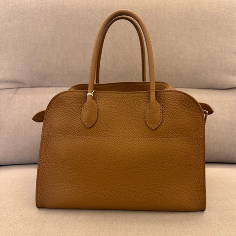 The Row Margaux 12 in Rubber Ans Grained Leather