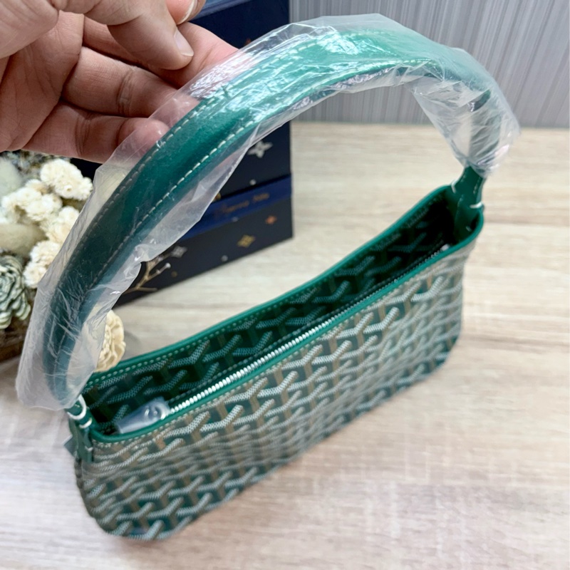 Goyard mini HOBO綠色戈雅迷你HOBO肩背手提托特包購物包-4