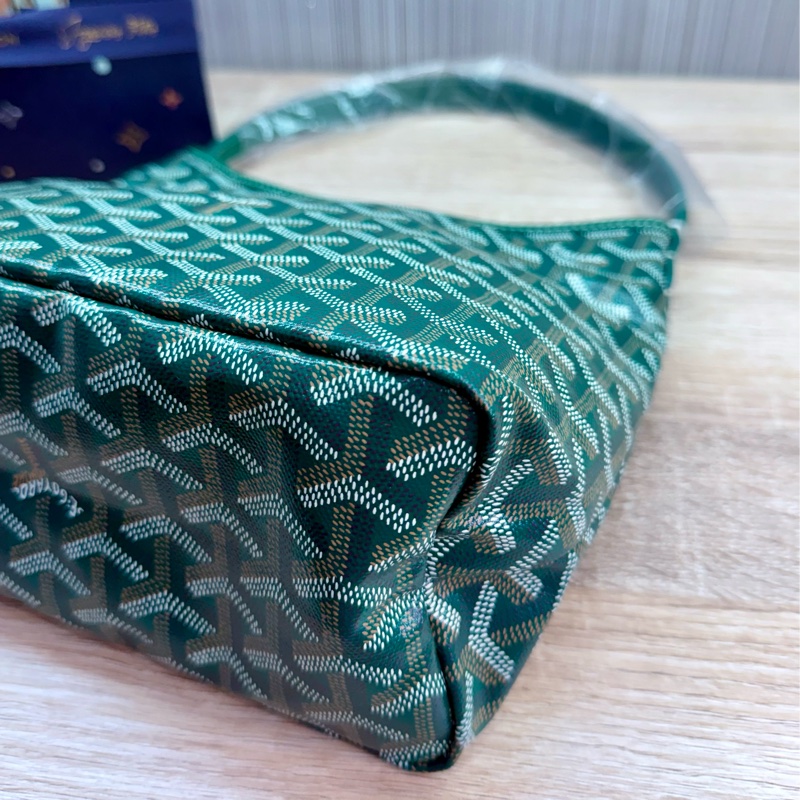 Goyard mini HOBO綠色戈雅迷你HOBO肩背手提托特包購物包-7