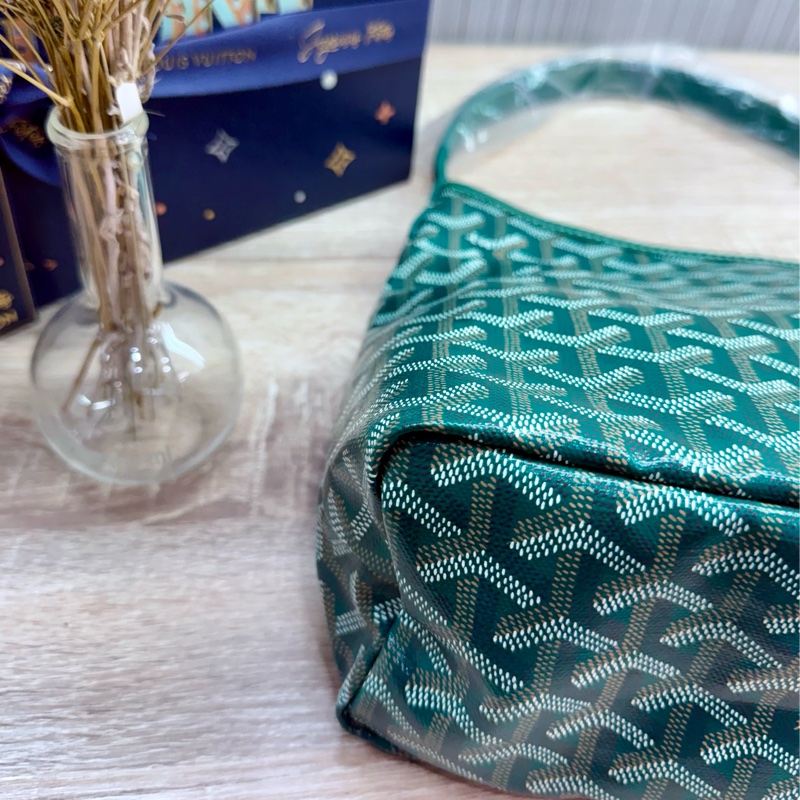 Goyard mini HOBO綠色戈雅迷你HOBO肩背手提托特包購物包-8