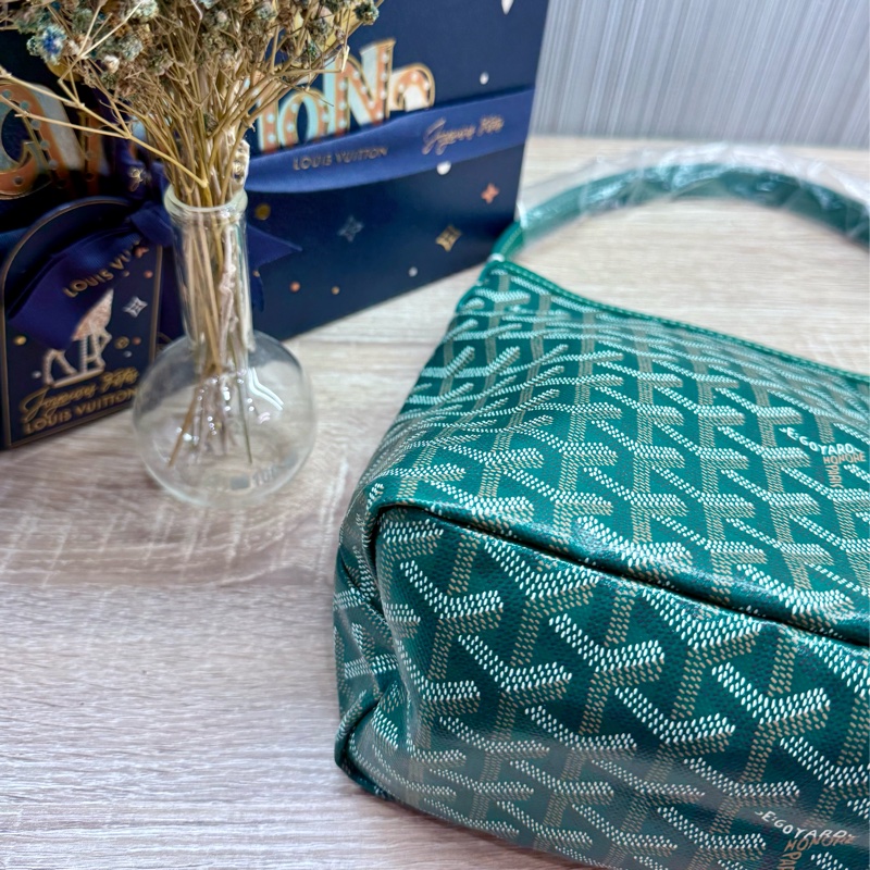 Goyard mini HOBO綠色戈雅迷你HOBO肩背手提托特包購物包-10