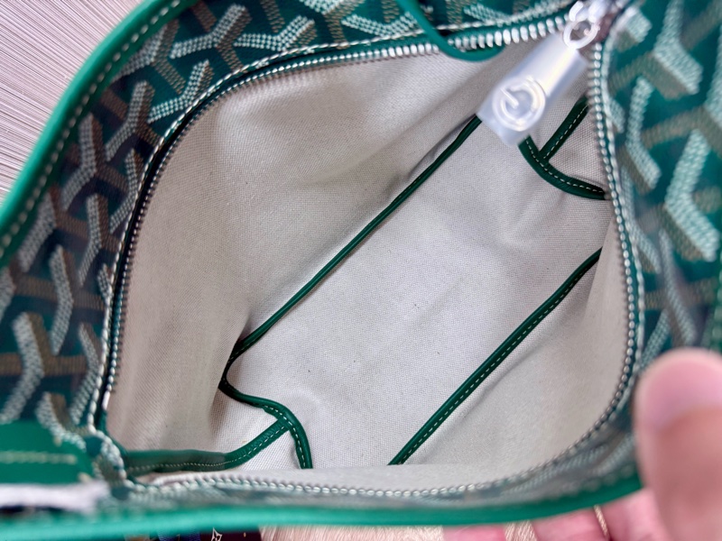 Goyard mini HOBO綠色戈雅迷你HOBO肩背手提托特包購物包-16