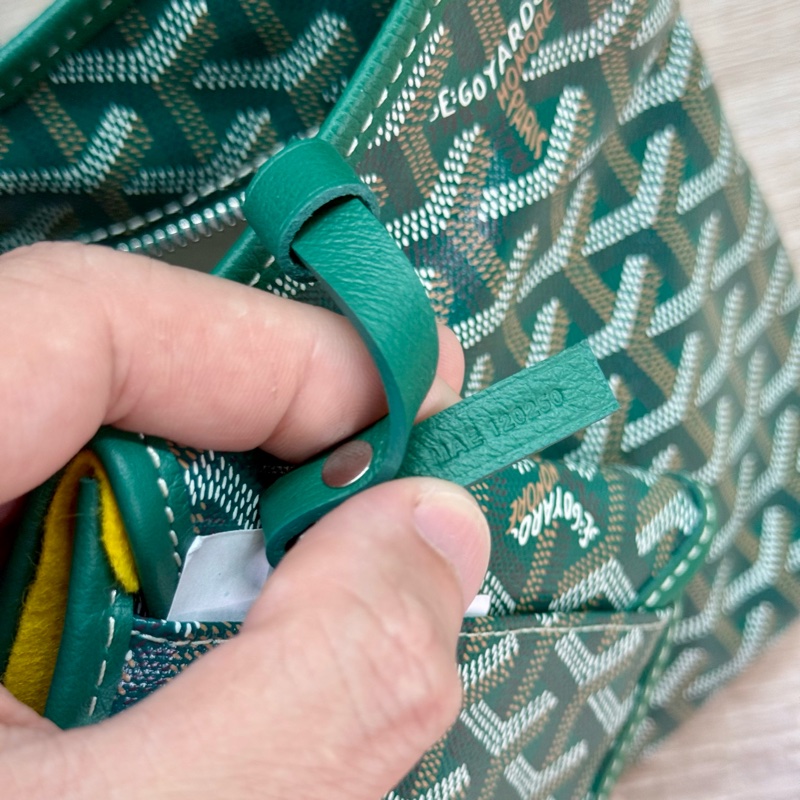 Goyard mini HOBO綠色戈雅迷你HOBO肩背手提托特包購物包-17