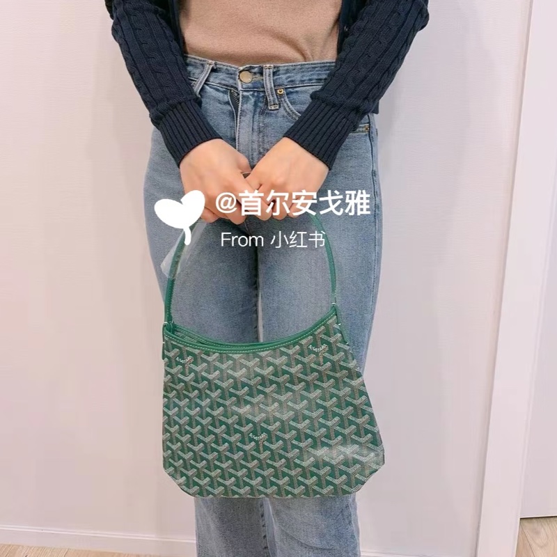 Goyard mini HOBO綠色戈雅迷你HOBO肩背手提托特包購物包-20