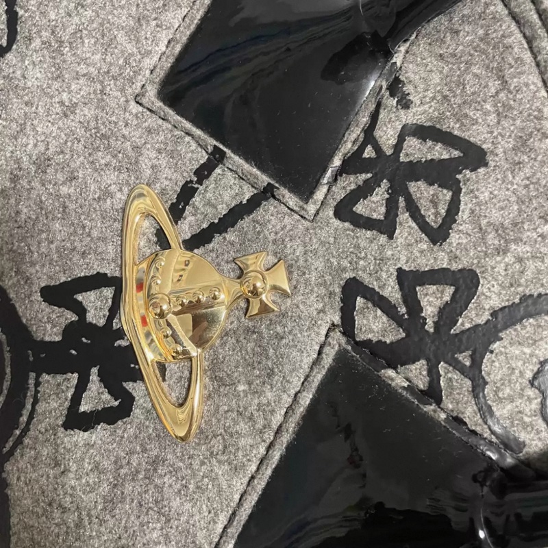 【復古反叛✨全網最低價❗️】西太后 Vintage Vivienne Westwood 正品絕版 毛氈保齡球包-5