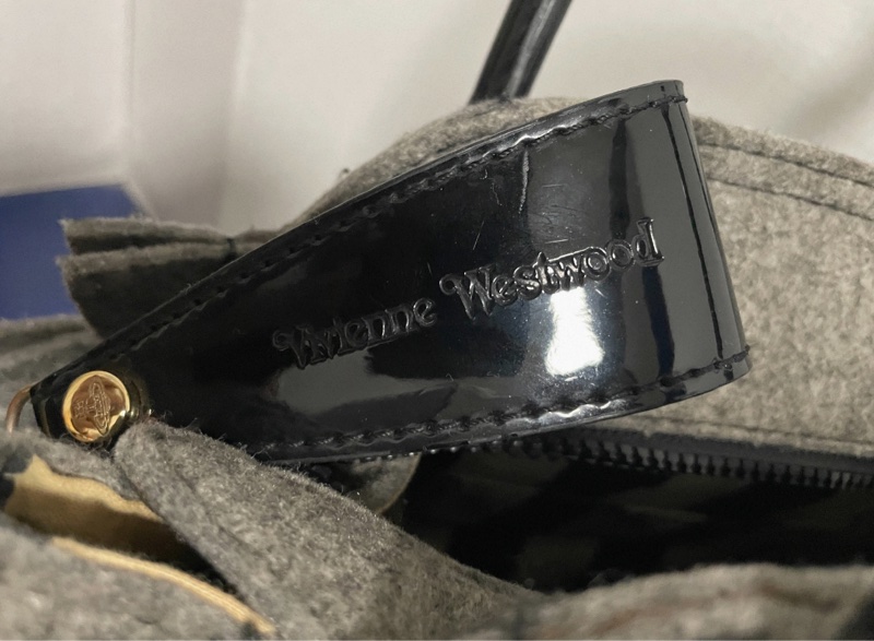 【復古反叛✨全網最低價❗️】西太后 Vintage Vivienne Westwood 正品絕版 毛氈保齡球包-6
