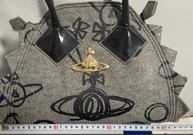 【復古反叛✨全網最低價❗️】西太后 Vintage Vivienne Westwood 正品絕版 毛氈保齡球包-8