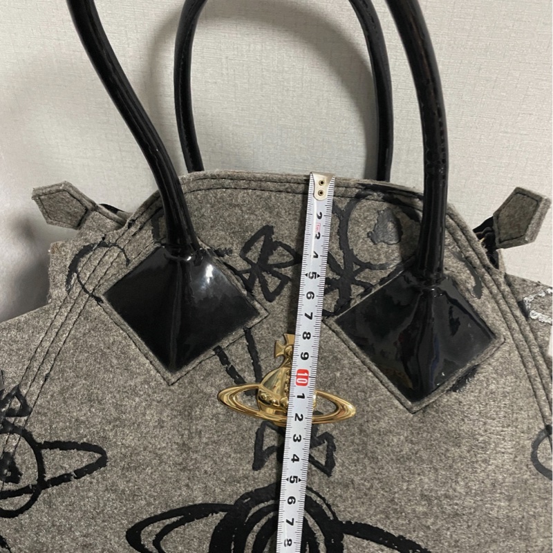 【復古反叛✨全網最低價❗️】西太后 Vintage Vivienne Westwood 正品絕版 毛氈保齡球包-9