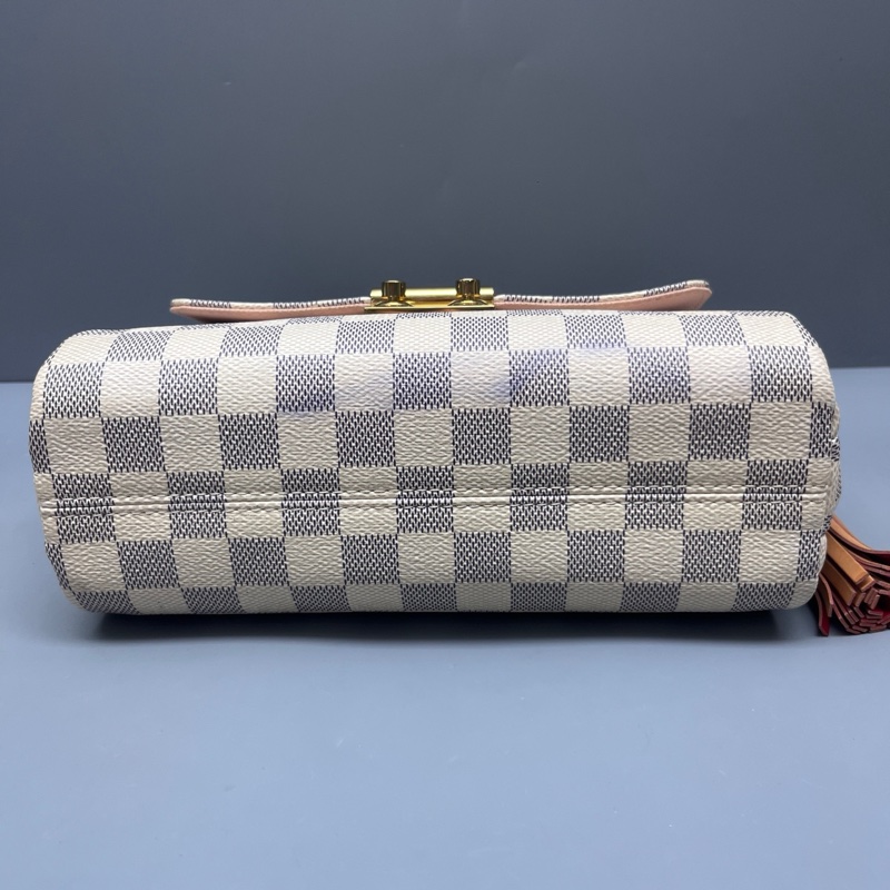 LV 路易威登 白棋盤格Croisette流蘇郵差包 尺寸23*16 SV-2