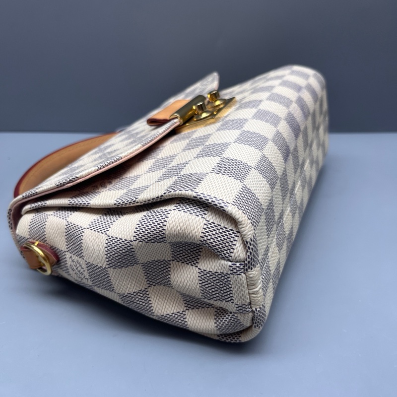 LV 路易威登 白棋盤格Croisette流蘇郵差包 尺寸23*16 SV-3