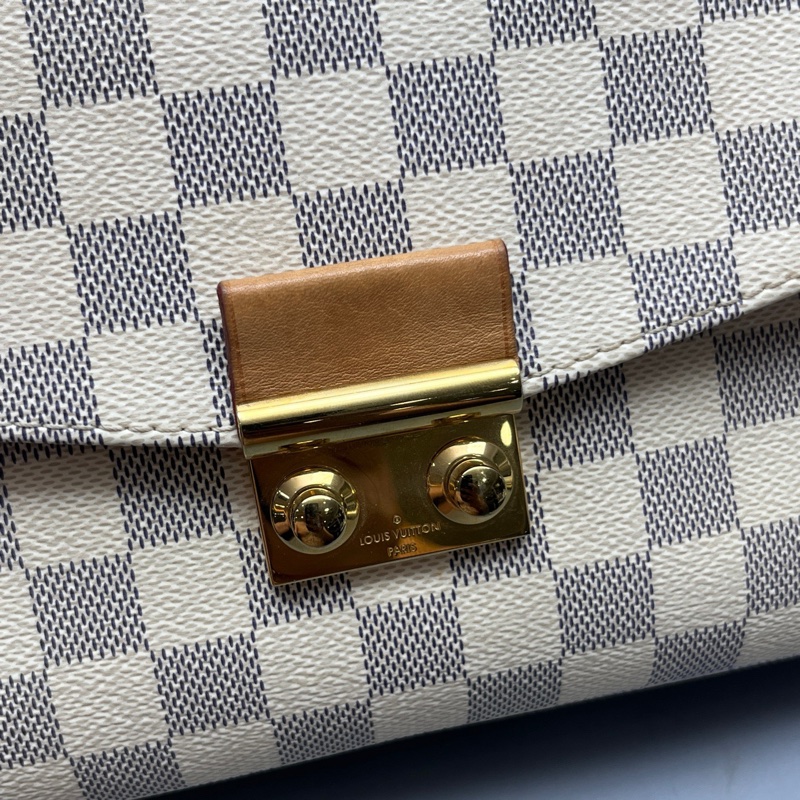 LV 路易威登 白棋盤格Croisette流蘇郵差包 尺寸23*16 SV-6