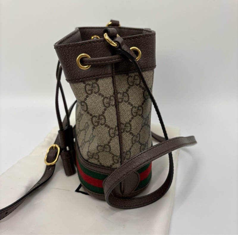 【有購證✨小巧可愛✨全網最低價】Gucci Ophidia系列老花水桶包-4