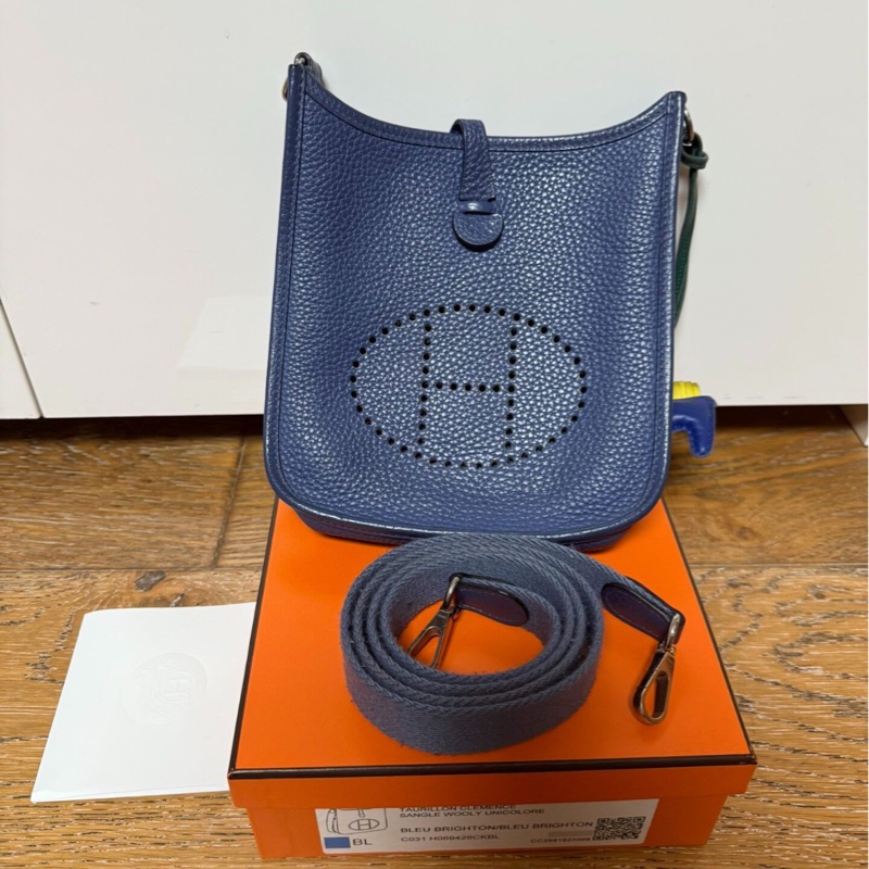 【高貴藍色💙養馬人入門之選✨全網最低價】Hermes Evelyne 16 伊芙琳小號 單肩包|斜背包-4