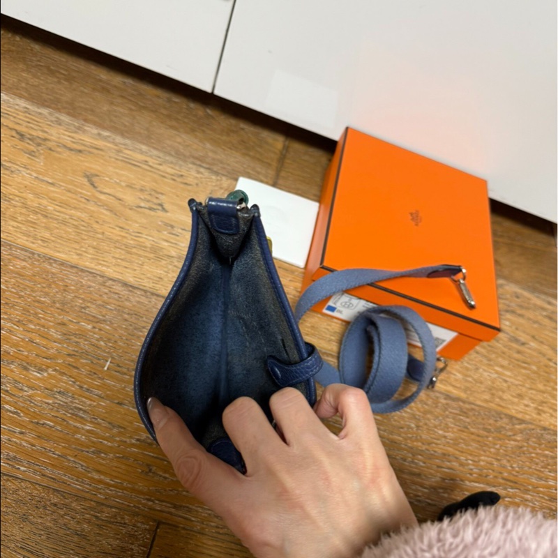 【高貴藍色💙養馬人入門之選✨全網最低價】Hermes Evelyne 16 伊芙琳小號 單肩包|斜背包-7