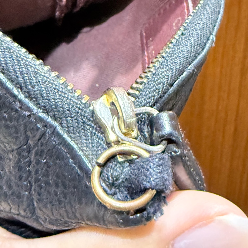 chanel 香奈兒 零錢包 黑色 一字零錢包 小廢包 黑金 附防塵袋 副廠鏈子 出清-19