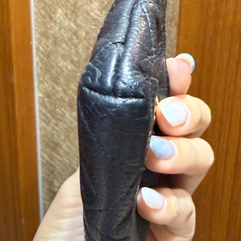 chanel 香奈兒 零錢包 黑色 一字零錢包 小廢包 黑金 附防塵袋 副廠鏈子 出清-21