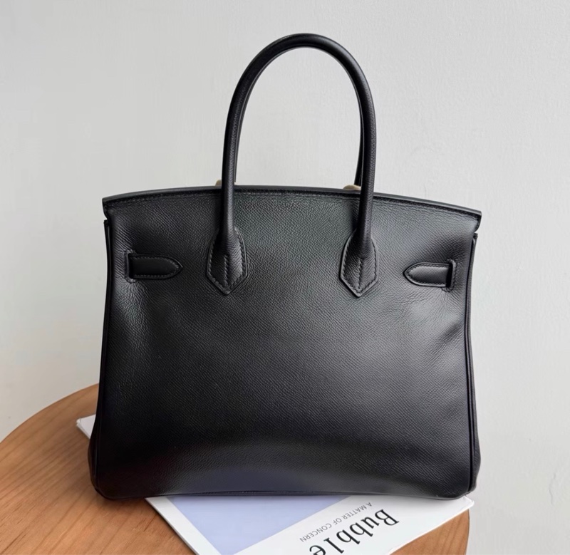 Hermes愛馬仕birkin30黑金Espom皮D刻 有鎖具 塵袋 盒子-1