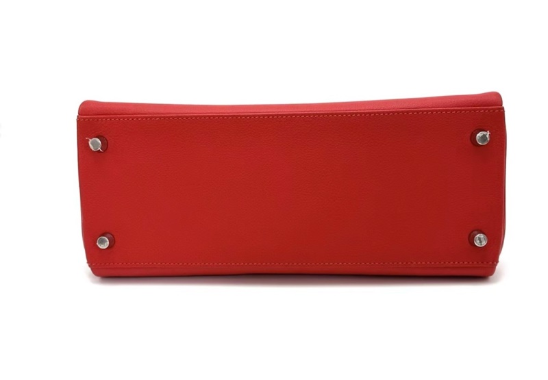 HERMES/愛馬仕番茄紅銀扣kelly 28 x刻-3