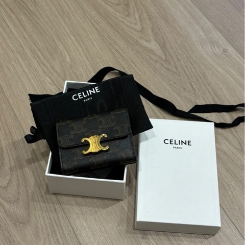 CELINE 凱旋門二合一可拆式短夾
