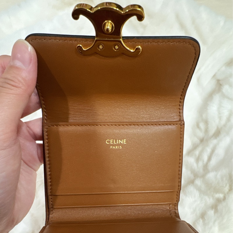 CELINE 凱旋門二合一可拆式短夾-4
